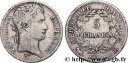 5 francs Napoléon empereur, République française 1808 Rouen F.306/3