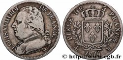 5 francs Louis XVIII, buste habillé 1814 Toulouse F.308/9