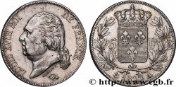 5 francs Louis XVIII, tête nue 1822 Paris F.309/68