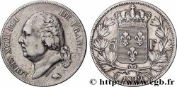 5 francs Louis XVIII, tête nue 1822 Lille F.309/75