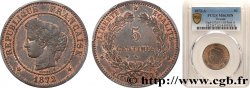 5 centimes Cérès, petit A 1872 Paris F.118/5