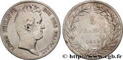 5 francs type Tiolier sans le I, tranche en relief 1830  Paris F.314/1