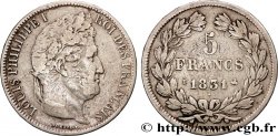 5 francs Ier type Domard, tranche en relief 1831 Rouen F.320/2
