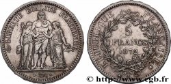 5 francs Hercule, Petites étoiles 1872 Paris F.334/7