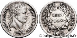Demi-franc Napoléon Ier tête laurée, République française 1808 Paris F.177/2