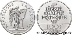 Piéfort Brillant Universel de 100 francs Droits de l Homme 1989 Pessac GEM.238 P1