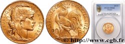 20 francs or Coq, Liberté Égalité Fraternité 1914 Paris F.535/8