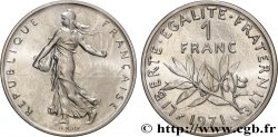 Piéfort argent de 1 franc Semeuse 1971 Paris GEM.104 P2