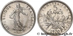 Piéfort Cu-Ni de 5 francs Semeuse 1970 Paris GEM.154 P1