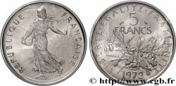 Piéfort Cu-Ni de 5 francs Semeuse 1972 Paris GEM.154 P1 