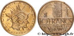 Piéfort Cu-Ni-Al de 10 francs Mathieu 1975 Pessac GEM.186 P1