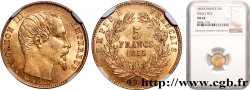 5 francs or Napoléon III tête nue, petit module 1855 Paris F.500A/2
