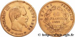 10 francs or Napoléon III, tête nue, grand module 1855 Paris F.506/1