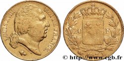 20 francs or Louis XVIII, tête nue 1817 Bayonne F.519/7