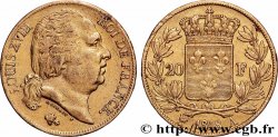 20 francs or Louis XVIII, tête nue 1818 Paris F.519/10