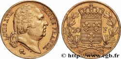 20 francs or Louis XVIII, tête nue 1818 Lille F.519/14