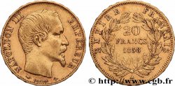 20 francs or Napoléon III, tête nue 1858 Paris F.531/13