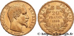 20 francs or Napoléon III, tête nue 1858 Paris F.531/13