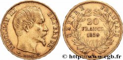 20 francs or Napoléon III, tête nue 1859 Paris F.531/15