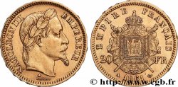 20 francs or Napoléon III, tête laurée 1861 Paris F.532/1