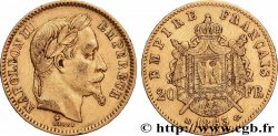20 francs or Napoléon III, tête laurée 1863 Strasbourg F.532/7