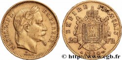 20 francs or Napoléon III, tête laurée 1864 Paris F.532/8