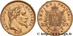 20 francs or Napoléon III, tête laurée 1866 Paris F.532/13