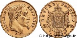 20 francs or Napoléon III, tête laurée 1868 Paris F.532/18
