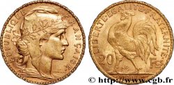 20 francs or Coq, Dieu protège la France 1904 Paris F.534/9