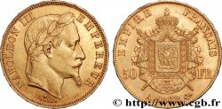 50 francs or Napoléon III, tête laurée 1862 Paris F.548/1
