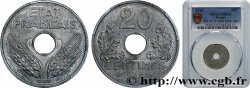 20 centimes État français, légère 1943  F.153A/1