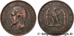 Dix centimes Napoléon III, tête nue 1857 Rouen F.133/42