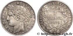 1 franc Cérès, IIIe République 1871 Bordeaux F.216/3
