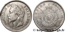 2 francs Napoléon III, tête laurée 1867 Strasbourg F.263/6