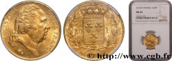 20 francs or Louis XVIII, tête nue 1818 Paris F.519/10 SPL63 NGC