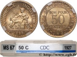 50 centimes Chambres de Commerce 1927 Paris F.191/9
