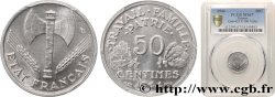 50 centimes Francisque, légère 1944  F.196/4