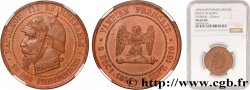 Médaille satirique Cu 27, type E “Chouette penchée” 1870  Schw.E2b 