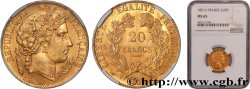 20 francs or Cérès 1851 Paris F.529/4 FDC65 NGC