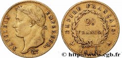 20 francs or Napoléon, tête laurée, Empire français 1815 Paris F.516A/1