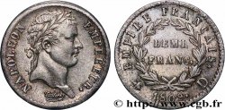 Demi-franc Napoléon Ier tête laurée, Empire français 1809 Lyon F.178/3
