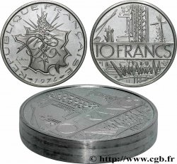 Piéfort argent de 10 francs Mathieu 1974 Pessac GEM.186 P2