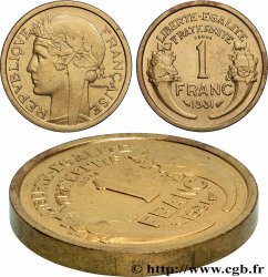 Essai-Piéfort de 1 franc Morlon 1931  GEM.97 EP