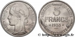 Concours de 5 francs, essai de Morlon en nickel 1933 Paris GEM.138 1