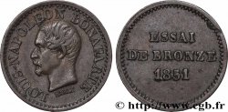 Essai de bronze au module de un centime, Louis-Napoléon Bonaparte 1851 Paris VG.3297 