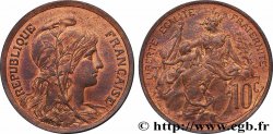 Essai de 10 centimes Daniel-Dupuis, non daté, ESSAI en creux au niveau de la date n.d.  GEM.33 2