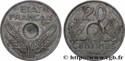 20 centimes, État français, non perforé 1941  F.153/2 var.