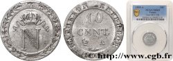 10 cent. à l N couronnée 1808 Paris F.130/2 MS63 PCGS
