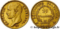 20 francs or Napoléon tête nue, type transitoire 1807 Paris F.514/1