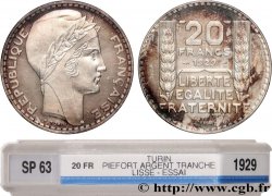 Essai-piéfort de 20 francs Turin 1929 Paris GEM.199 EP SPL63 GENI